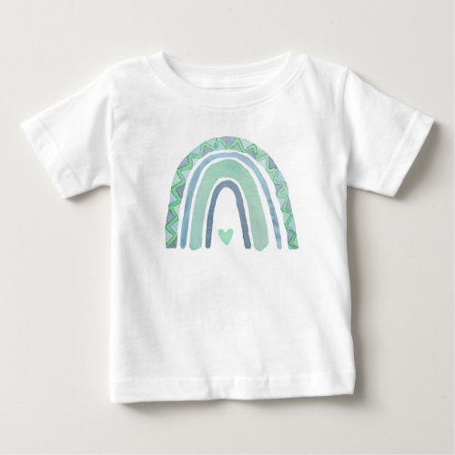 CHILDRENS T_SHIRT   RAINBOW WITH HEART