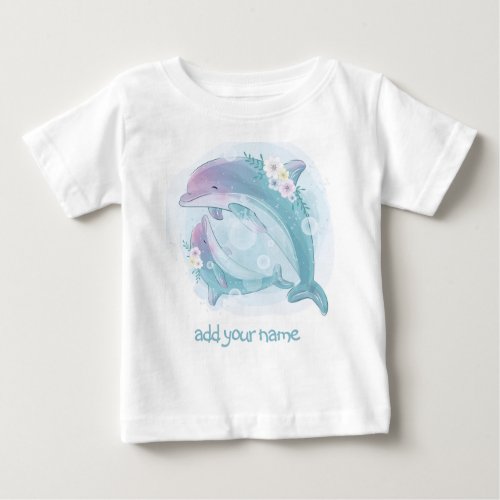 CHILDRENS T_SHIRT  TWO DOLPHINS