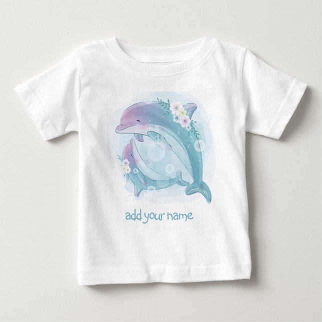 CHILDRENS T-SHIRT : TWO DOLPHINS (Front)