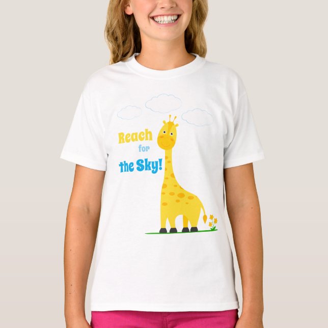 Children's T-shirt with a cute giraffe (Front)
