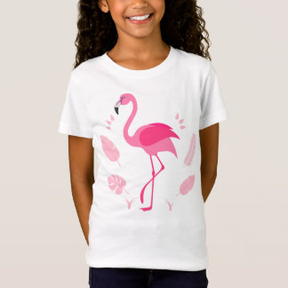 Children's T-shirt with pink flamingo
