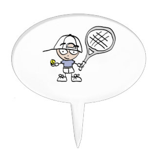 Children's tennis cake topper