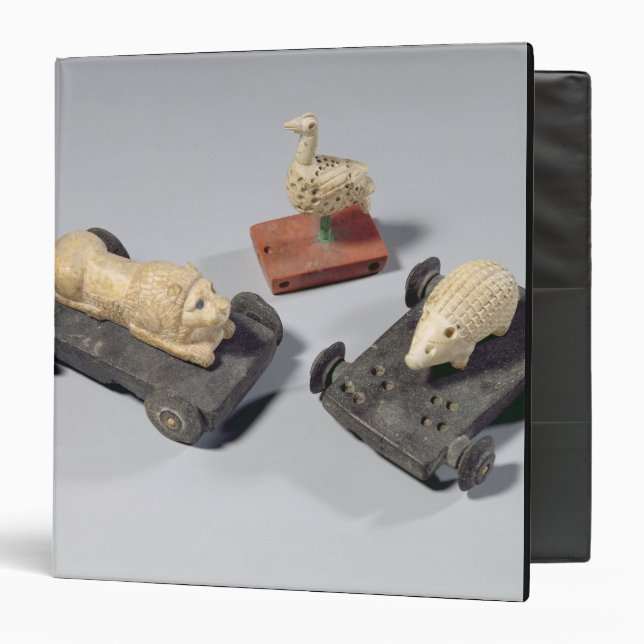 Children's toys: a hedgehog, a lion and a dove, Su 3 Ring Binder (Front/Inside)