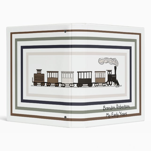 Childrens Train Album Binder (Background)