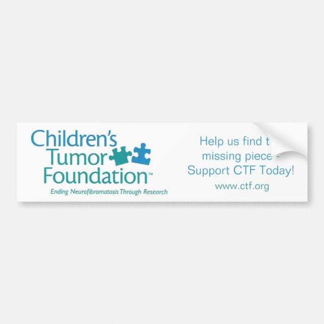 Children's Tumor Foundation Bumper Sticker (Front)