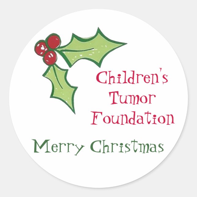 Children's Tumor Foundation Christ... - Customized Classic Round Sticker (Front)
