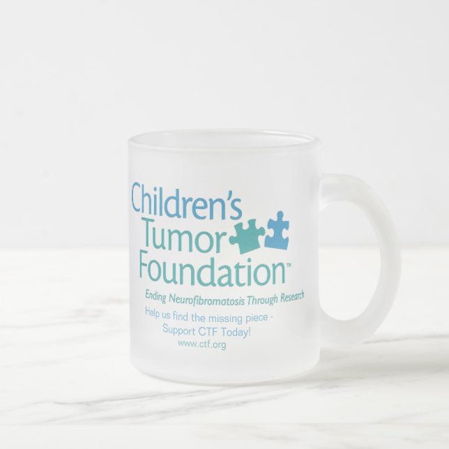 Children's Tumor Foundation Glass Mug (Right)