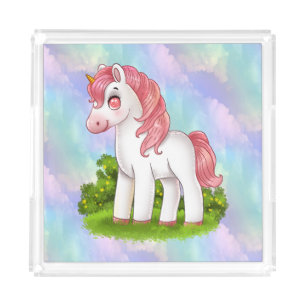 Children's Vanity Tray/Unicorn Acrylic Tray