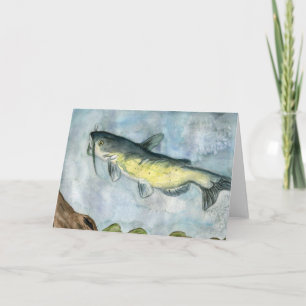 Children's Winning Artwork: channel catfish Holiday Card