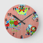 Childrenstales.png Round Clock at Zazzle