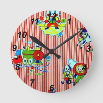 Childrenstales.png Round Clock by VZ293NA6 at Zazzle