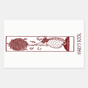 Child's Alphabet Tree Bookplate Sticker