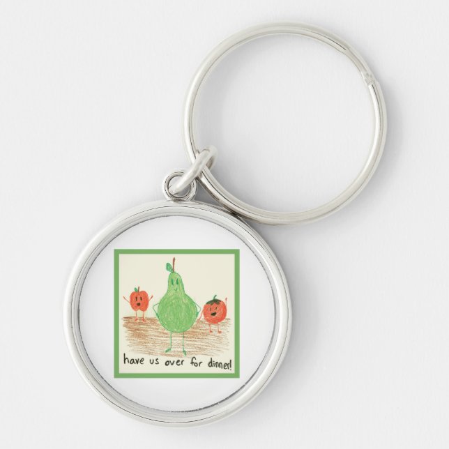 Child's Art, Green Keychain (Front)