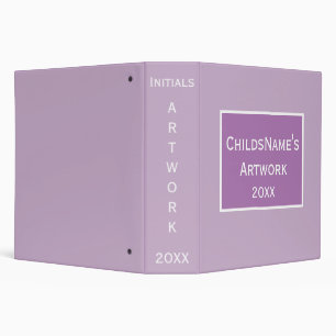 Child's Artwork Binder