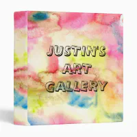 Kids custom artwork art binder