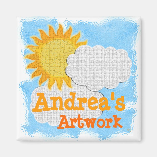 Childs Artwork (personalize) Magnet (Front)