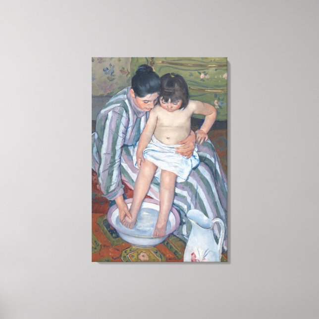 Child's bath, 1893 (oil on canvas) canvas print (Front)