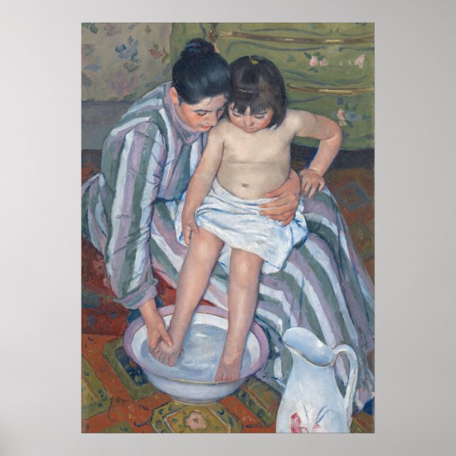Child's bath, 1893 (oil on canvas) poster (Front)