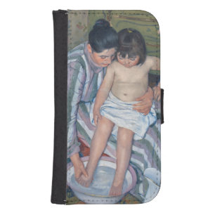 Child's bath, 1893 (oil on canvas) galaxy s4 wallet case