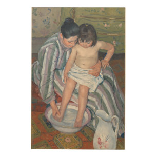 Child's bath, 1893 (oil on canvas) wood wall art