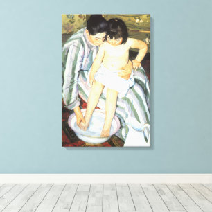 Child's Bath by Mary Cassatt Vintage Impressionism Canvas Print