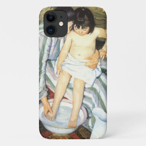 Childs Bath by Mary Cassatt Vintage Impressionism iPhone 11 Case