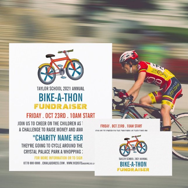 Child's Bike, Children's Charity Bike-a-Thon Event Business Card (Creator Uploaded)