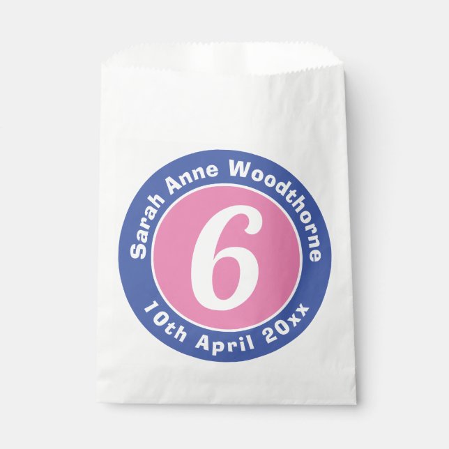 Child's Birthday Party Sweets Favor Bag (Front)