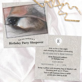 Child's Custom Birthday Siamese Kitten Sleepover