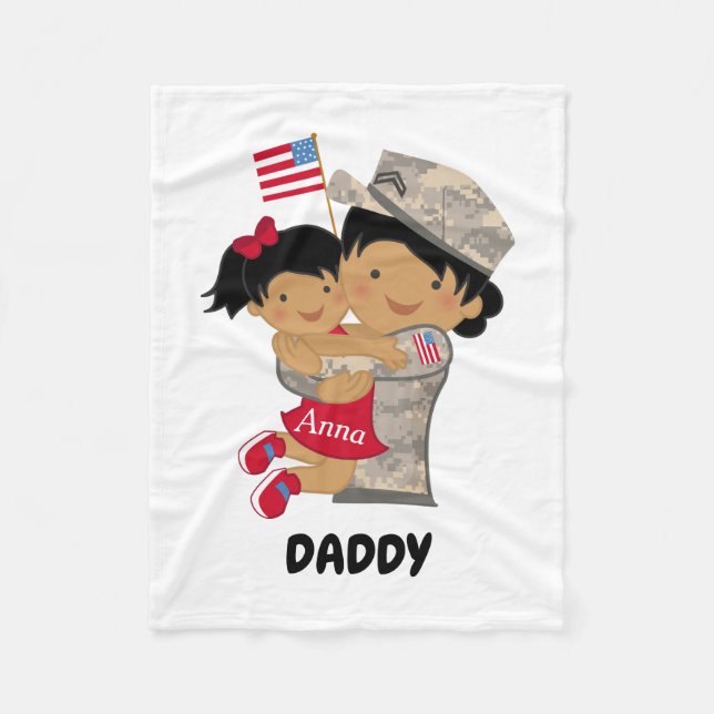 Child's Daddy in Military Blanket (Front)