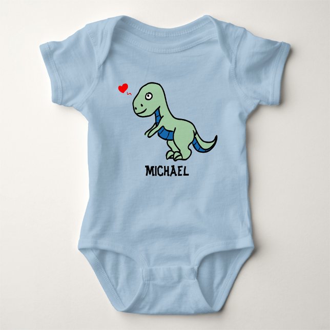 Child's Drawing of a T-Rex Baby Bodysuit (Creator Uploaded)