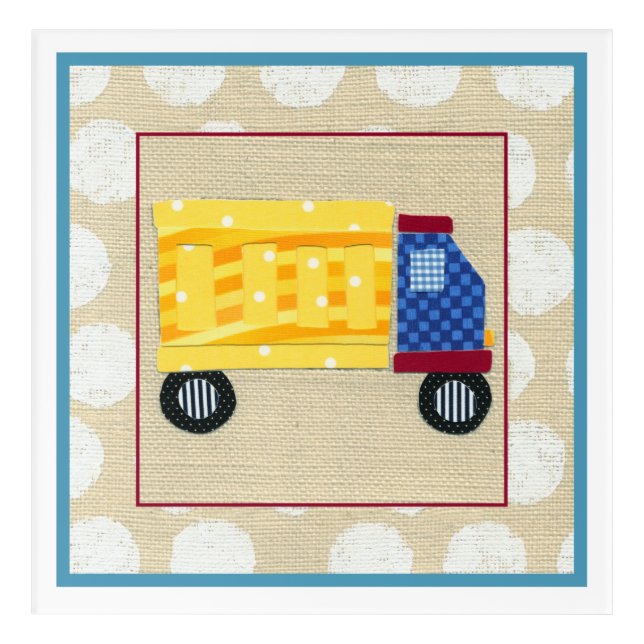 Child's Dump Truck by Chariklia Zarris Acrylic Print (Front)
