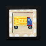 Child's Dump Truck by Chariklia Zarris Gift Box<br><div class="desc">A great representation of a dump truck by Chariklia Zarris. Your children will want to take it off the wall and use it to move some dirt around the playroom. Purchase your copy now!</div>