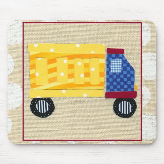 Child's Dump Truck by Chariklia Zarris Mouse Pad (Front)