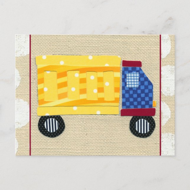 Child's Dump Truck by Chariklia Zarris Postcard (Front)