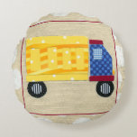 Child's Dump Truck by Chariklia Zarris Round Pillow
