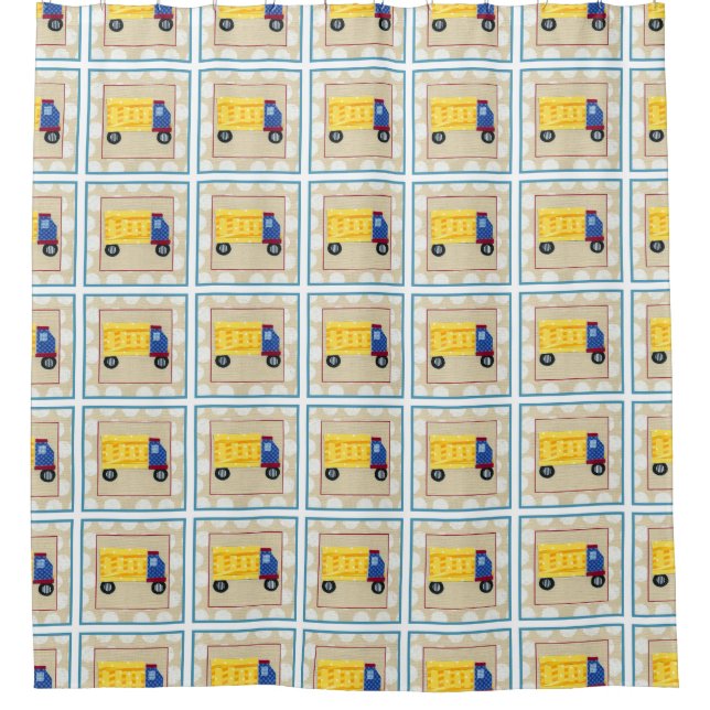 Child's Dump Truck by Chariklia Zarris Shower Curtain (Front)
