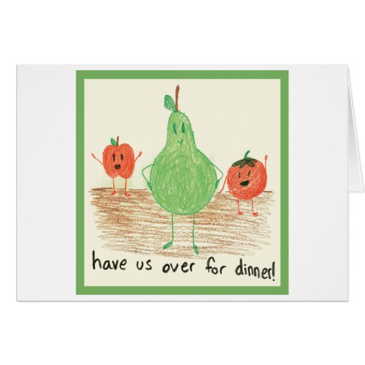 Child's Food Art, Green (Front Horizontal)