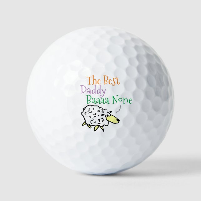 Child's Gift for the Best Daddy Golf Balls (Front)