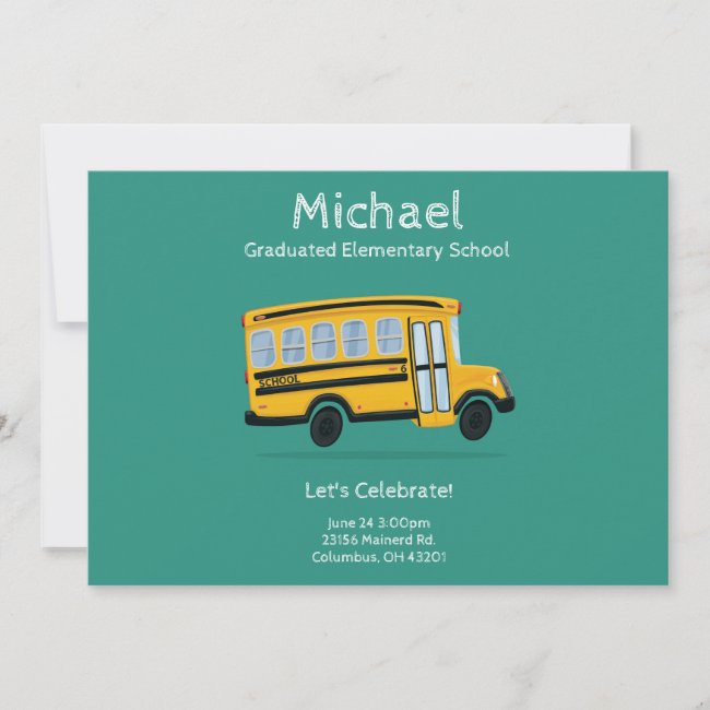 Child's Graduation Party Invitation - Editable