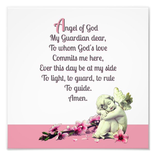 Child's Guardian Angel  Photo Print (Front)