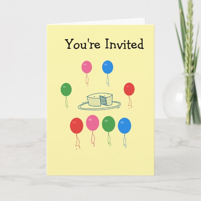 Child's Invitation to a Birthday Party (Front)