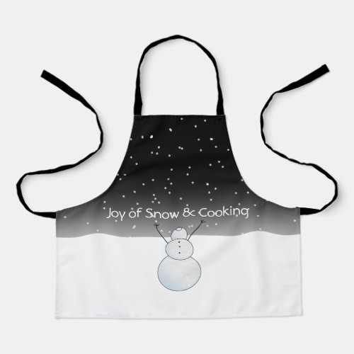 Childs Joy of Snow and Cooking Apron