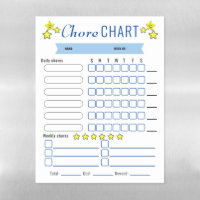 Child's Magnetic Chore Chart