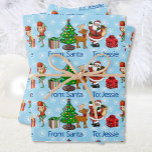 Child's Name From Santa Claus Personalize Wrapping Paper Sheets<br><div class="desc">Child's Name From Santa Claus Personalize Wrapping Paper Sheets</div>