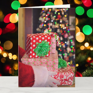 Child's Name Personalize Christmas NO Cursive Holiday Card