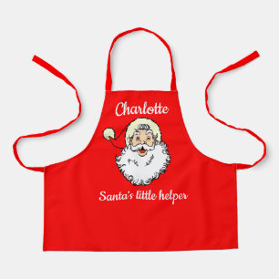 Child's Name Santa's Helper Baking with Mom Apron