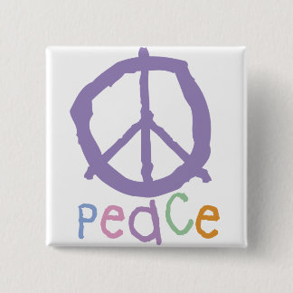 Child's Peace Sign Pinback Button
