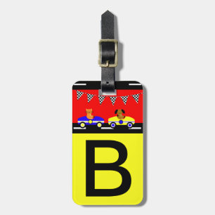Child's Personalized Luggage Tag Animals and Cars