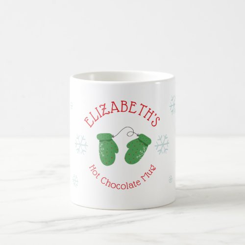 Childs Personalized Mitten Hot Chocolate Mug